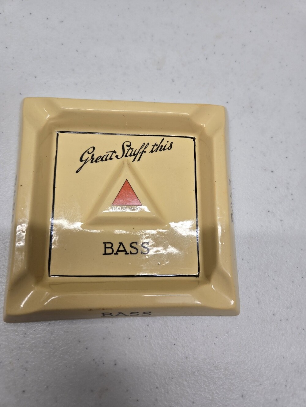 Bass Ale Great Stuff This Bass ashtray Newhall Hanley Burton-on-Trent VTG Nice.
